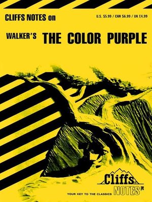 cover image of CliffsNotes on Walker's the Color Purple